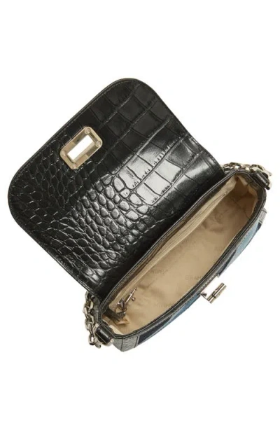Brahmin Gianna Croc Embossed Leather Crossbody Bag In Multi