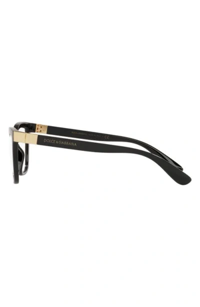 Dolce & Gabbana Dolce&gabbana 55mm Cat Eye Optical Glasses In Black