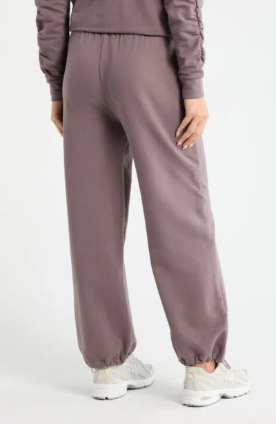 Zella Cinch Cord Hem Sweatpants In Gray