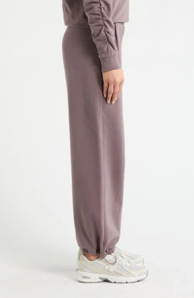 Zella Cinch Cord Hem Sweatpants In Gray