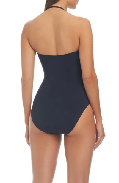 Bleu Rod Beattie Rod Beattie Kore Twist One-piece Swimsuit In Black