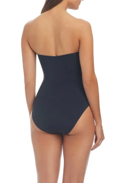Bleu Rod Beattie Rod Beattie Kore Twist One-piece Swimsuit In Black