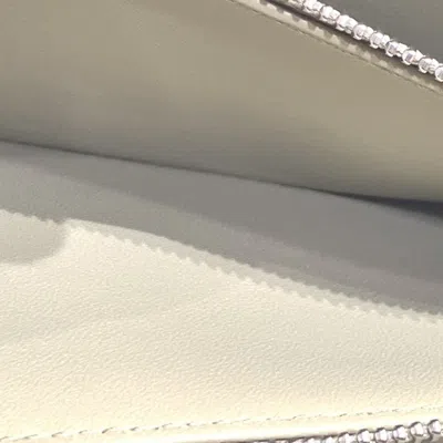 Pre-owned Burberry Beige Light Green Polyester Cotton Long Wallet (bi-fold) ()