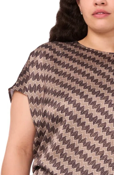 Halogenr Halogen(r) Zigzag Dot Print Cap Sleeve Shell In Multi