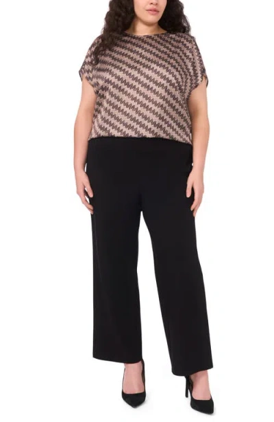 Halogenr Halogen(r) Zigzag Dot Print Cap Sleeve Shell In Multi