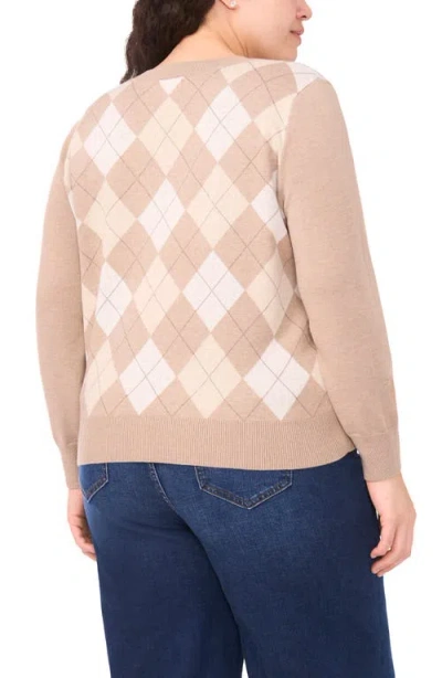 Halogenr Halogen(r) Argyle V-neck Sweater In Multi
