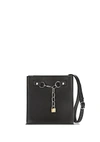 ALEXANDER WANG ATTICA CHAIN SHOULDER BAG IN SMOOTH BLACK WITH RHODIUM,20H0047