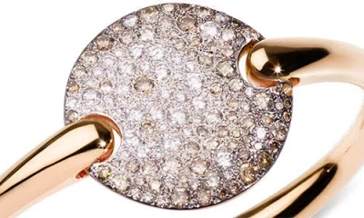 Pomellato Sabbia Diamond Pavé Cuff Bracelet In Gold