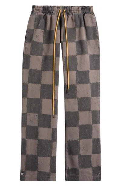 Diet Starts Monday Hopkins Check Check Drawstring Pants In Green