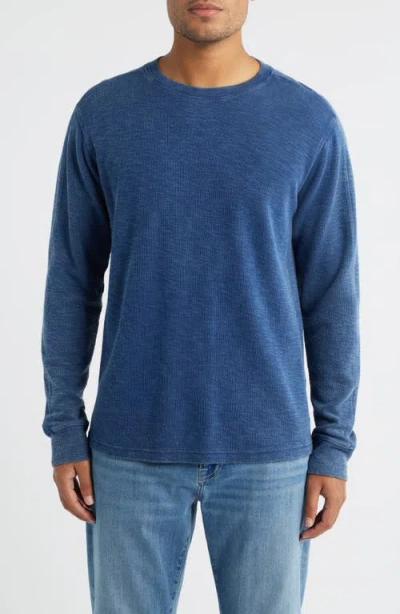 Rails Rheese Long Sleeve Slub T-shirt In Blue