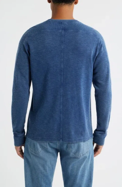 Rails Rheese Long Sleeve Slub T-shirt In Blue