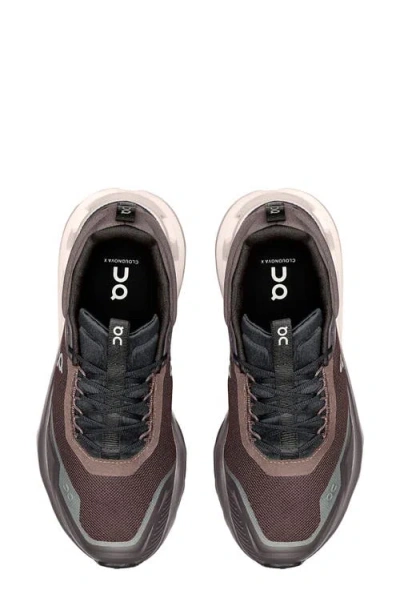 On Cloudnova X Training Sneaker In Brown