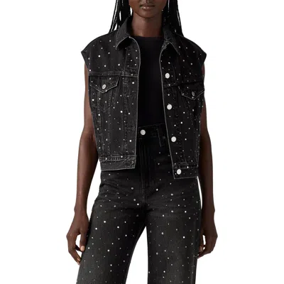 Levi's 90s Trucker Denim Vest In Black