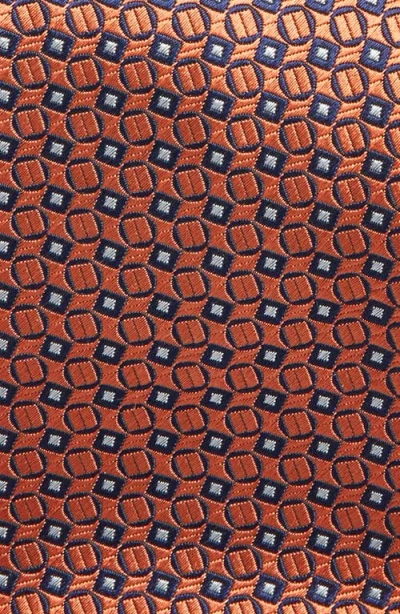 Canali Geometric Silk Tie In Multi