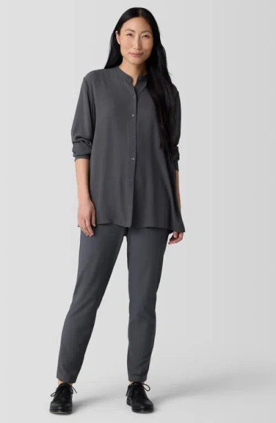 Eileen Fisher Slim Ankle Pants In Gray