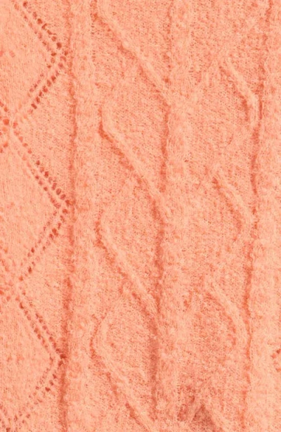 Freshman Kids' Bow Trim Sweater In Orange