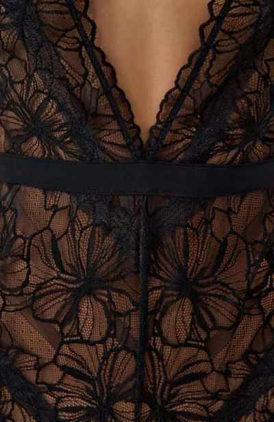 Etam Hedonisme Lace Teddy In Black