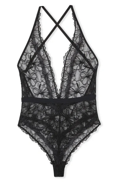 Etam Hedonisme Lace Teddy In Black