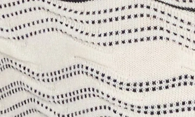 Nic + Zoe Nic+zoe Zigzag Stripe Linen Blend Cardigan In Multi