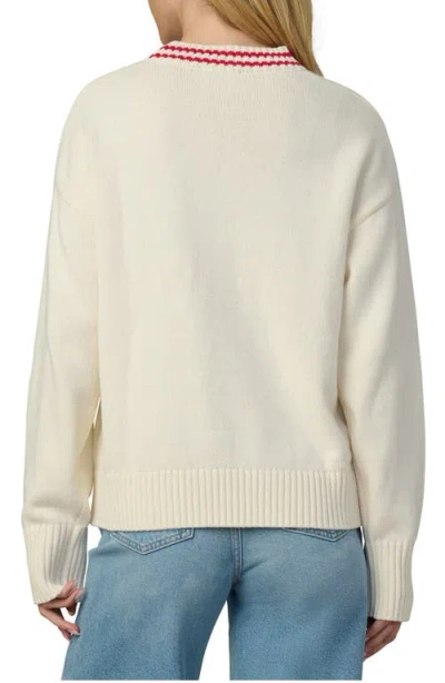 Joe's Jeans Benson Tipped Crewneck Sweater In Neutral