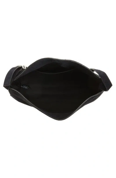 Madewell The Date Night Suede Shoulder Bag In Black