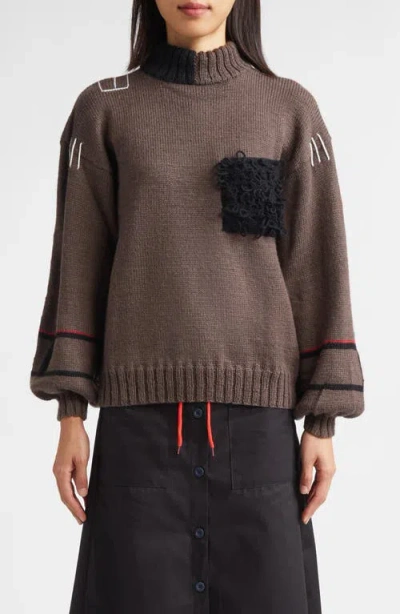 Kúr Hunter Wool Blend Sweater In Brown