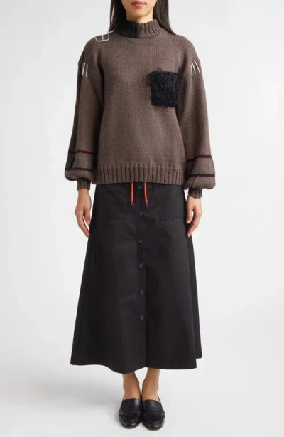 Kúr Hunter Wool Blend Sweater In Brown