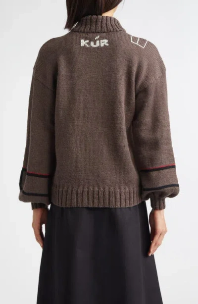 Kúr Hunter Wool Blend Sweater In Brown