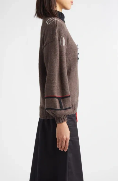 Kúr Hunter Wool Blend Sweater In Brown