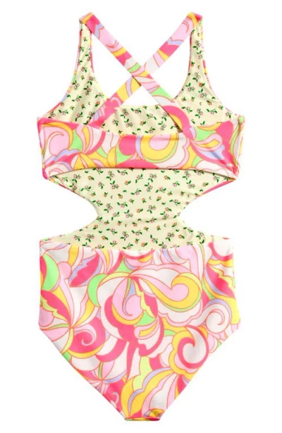 Maaji Kids' Bellini One-piece Swimsuit In Pink