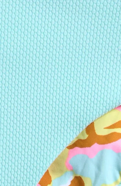 Maaji Kids' Sea Glass Reversible Two-piece Swimsuit In Blue