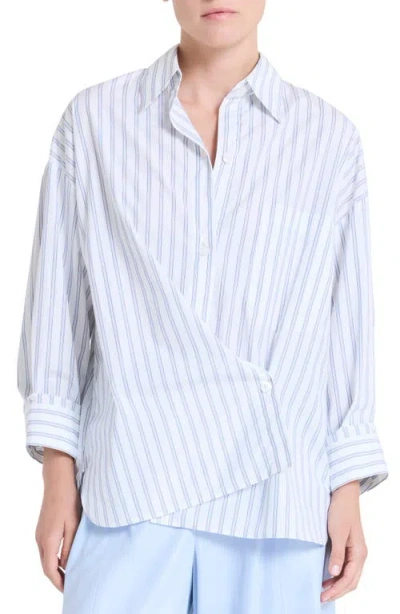 Twp New Earl Stripe Cotton Button-up Shirt In Multi