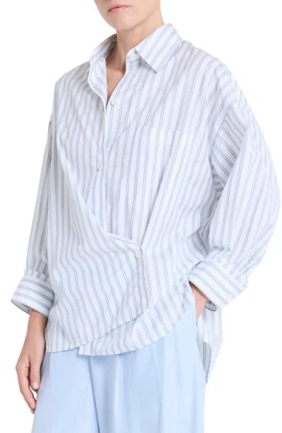 Twp New Earl Stripe Cotton Button-up Shirt In Multi
