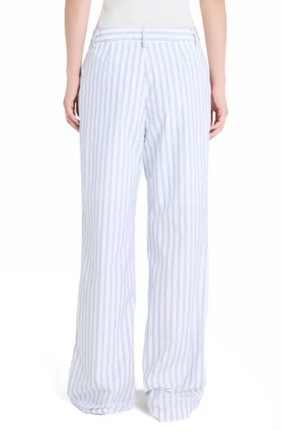 Twp Sulli Ticking Stripe Cotton Pants In White