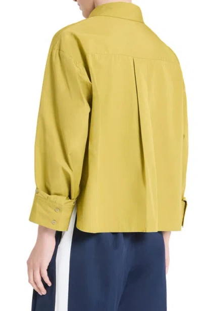 Twp J.d. Cotton Button-down Shirt In Green