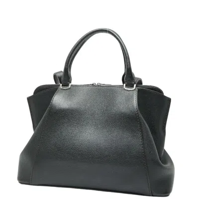 Pre-owned Cartier Black Leather Handbag Shoulder Bag ()