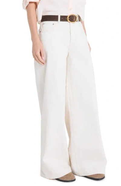 Twp Tiny Dancer Wide Leg Jeans In White