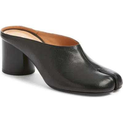 Maison Margiela Mule Tabi In Pelle In Black