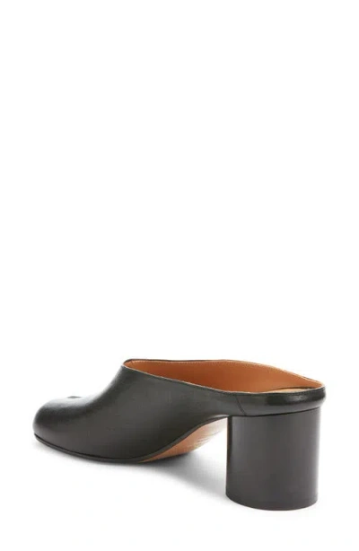 Maison Margiela Mule Tabi In Pelle In Black