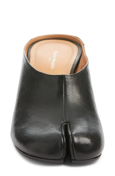 Maison Margiela Mule Tabi In Pelle In Black
