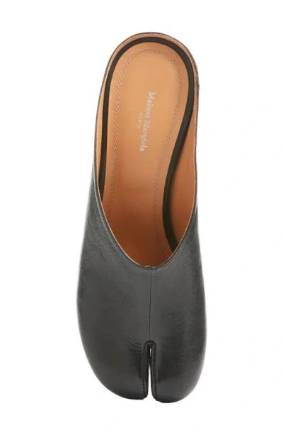 Maison Margiela Mule Tabi In Pelle In Black
