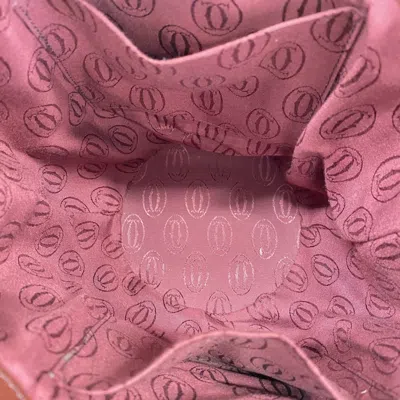 Pre-owned Cartier Bordeaux Leather Shoulder Bag () In Burgundy