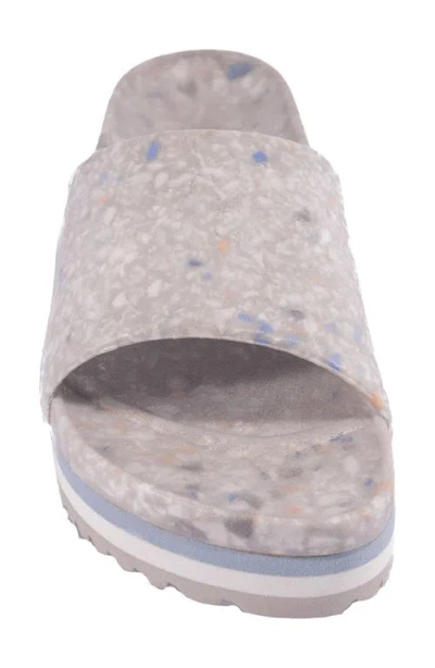 Fleks East Beach Slide Platform Sandal In Multi