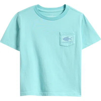 Vineyard Vines Kids' Drift Tarpon Whale Cotton Graphic T-shirt In Blue