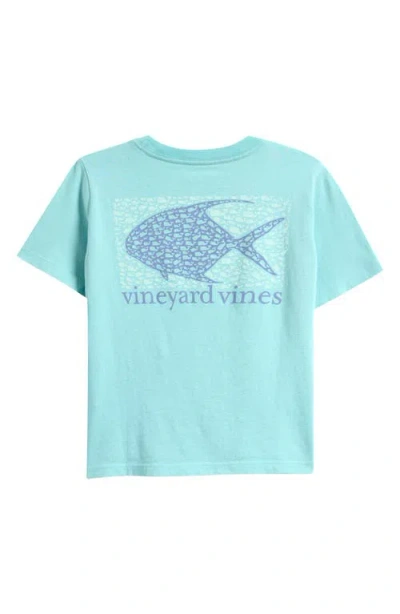 Vineyard Vines Kids' Drift Tarpon Whale Cotton Graphic T-shirt In Blue