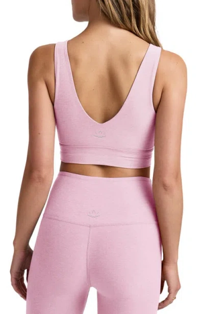 Beyond Yoga Space Dye Longline Sports Bra In Animal Print