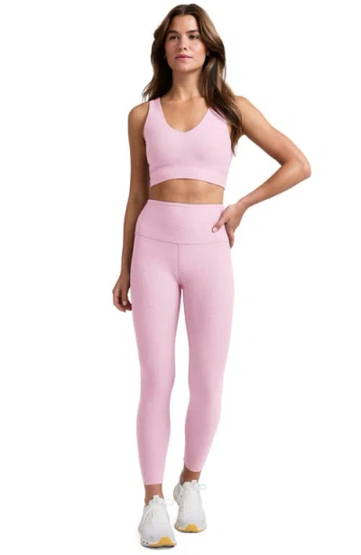 Beyond Yoga Space Dye Longline Sports Bra In Animal Print