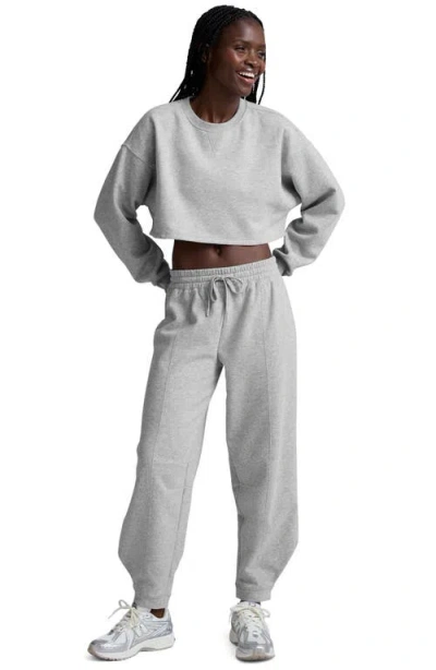 Beyond Yoga Luxefleece Barrel Leg Sweatpants In Gray