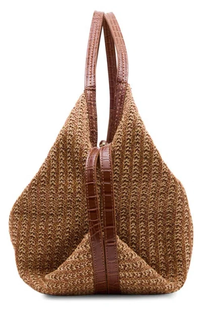Dolce Vita Billy Woven Shoulder Bag In Brown