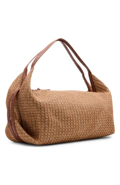 Dolce Vita Billy Woven Shoulder Bag In Brown